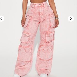 Pink Cargo Pants